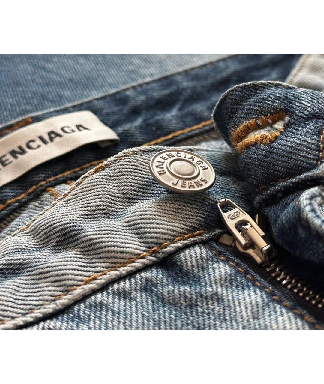 BALENCIAGA Синие деним шорты, фото 5