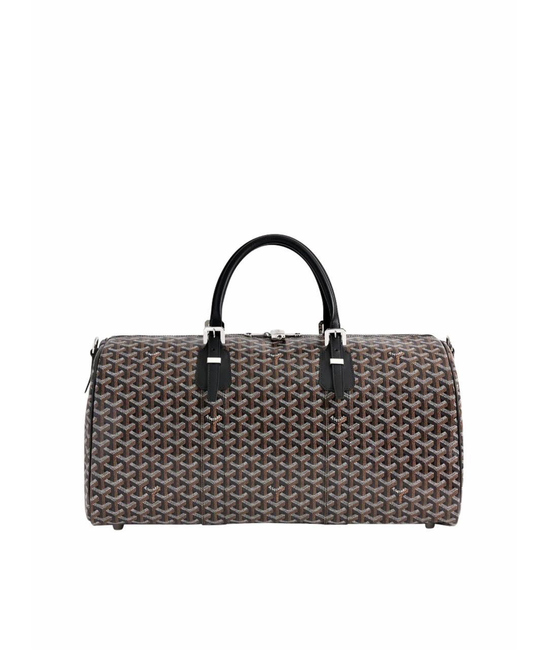 GOYARD Черная кожаная дорожная/спортивная сумка, фото 1
