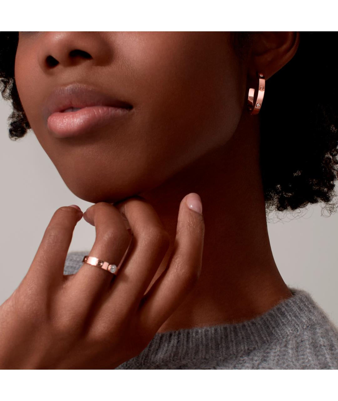 CARTIER Золотые серьги из розового золота, фото 3