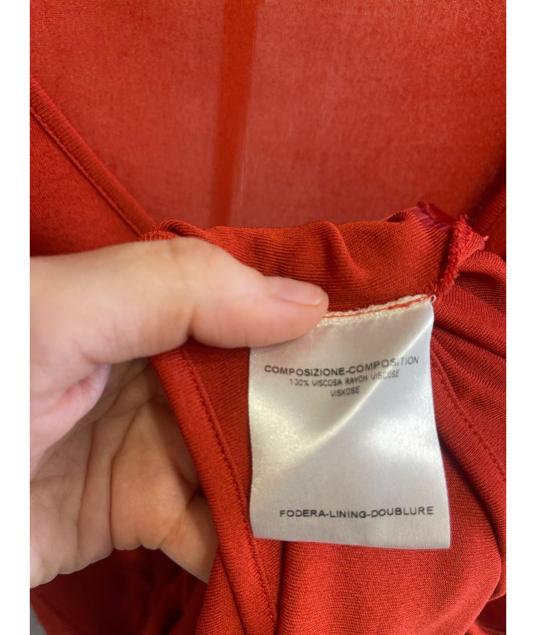 GUCCI Красная вискозная блузы, фото 4