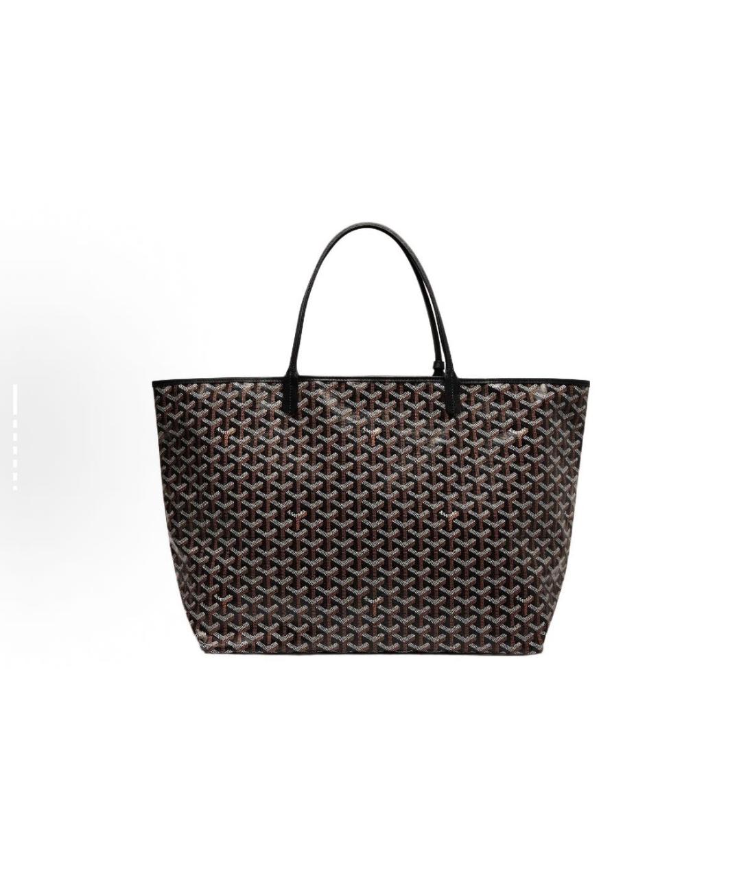 GOYARD Черная кожаная сумка тоут, фото 2