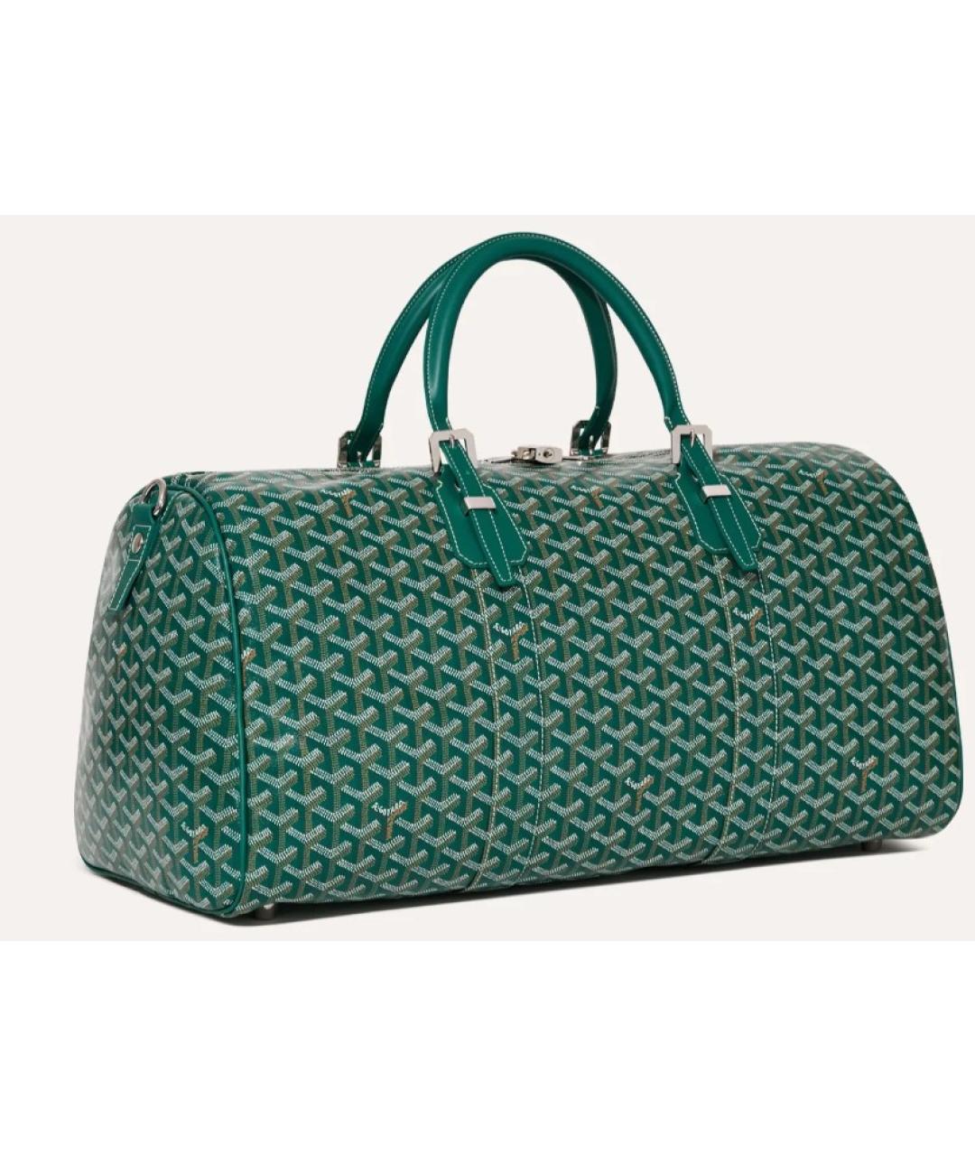 GOYARD Черная кожаная дорожная/спортивная сумка, фото 4