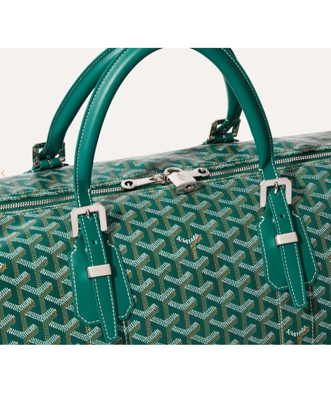 GOYARD Черная кожаная дорожная/спортивная сумка, фото 2