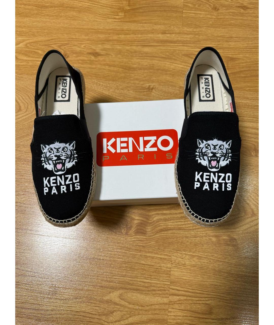 KENZO Черные текстильные эспадрильи, фото 2