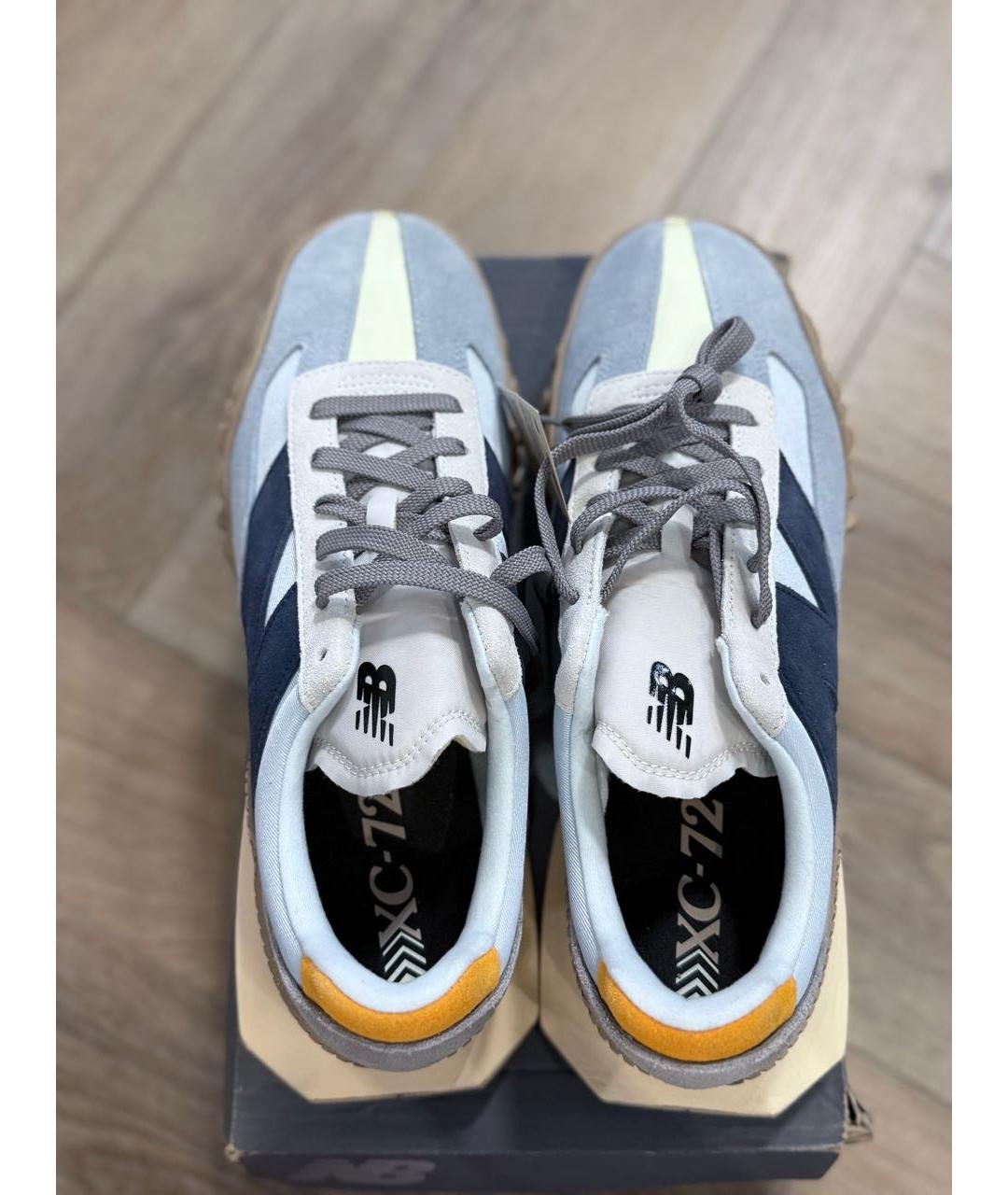 NEW BALANCE Голубые замшевые низкие кроссовки / кеды, фото 3