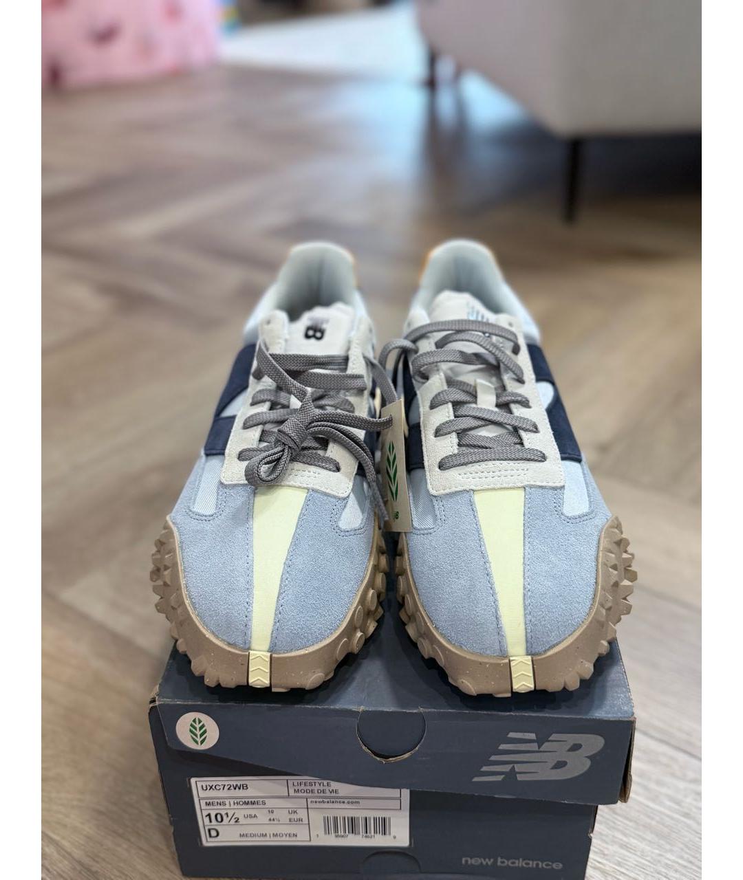 NEW BALANCE Голубые замшевые низкие кроссовки / кеды, фото 2