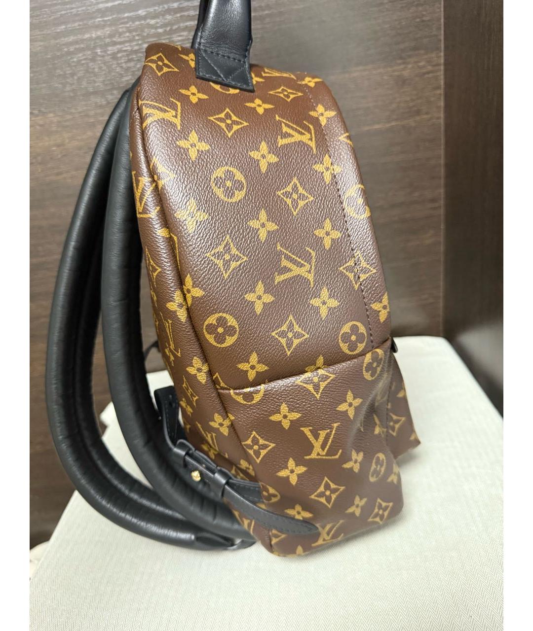 LOUIS VUITTON Коричневый рюкзак из искусственной кожи, фото 5