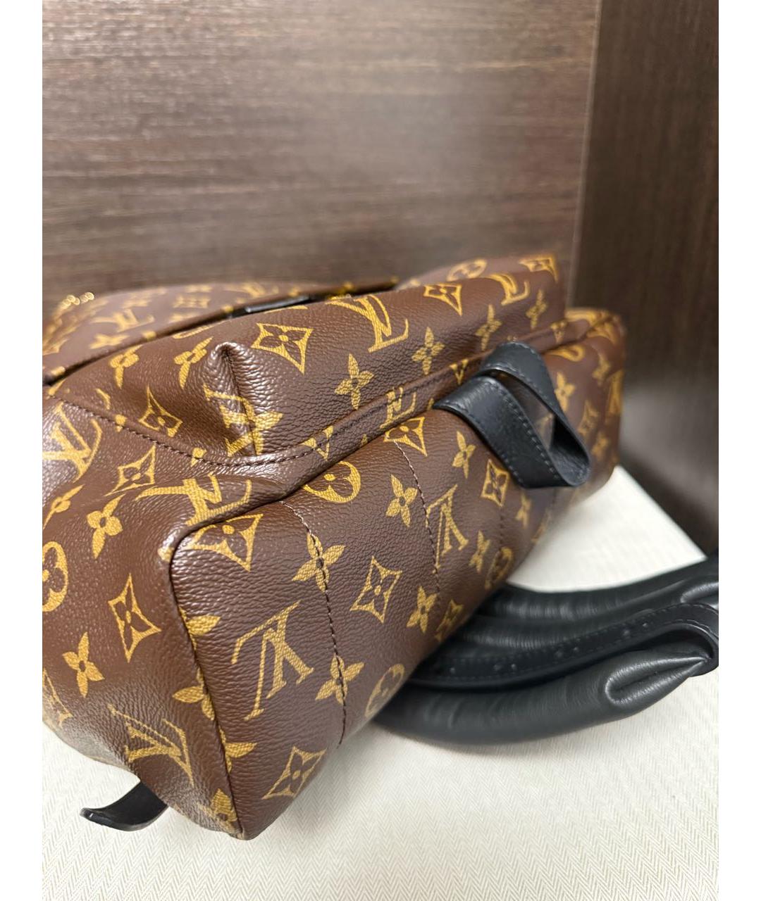 LOUIS VUITTON Коричневый рюкзак из искусственной кожи, фото 6
