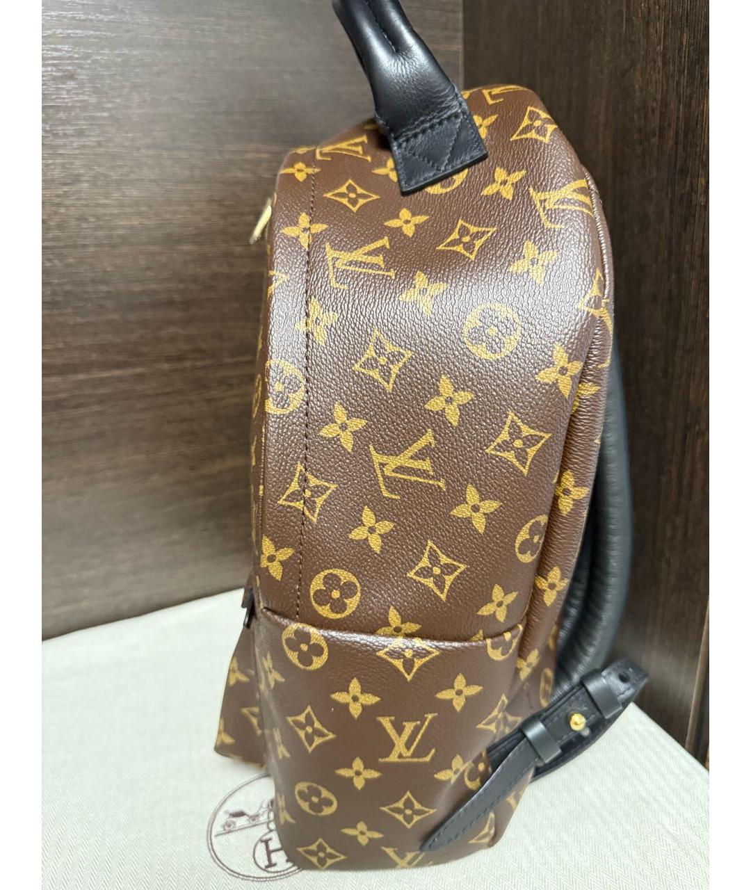 LOUIS VUITTON Коричневый рюкзак из искусственной кожи, фото 2