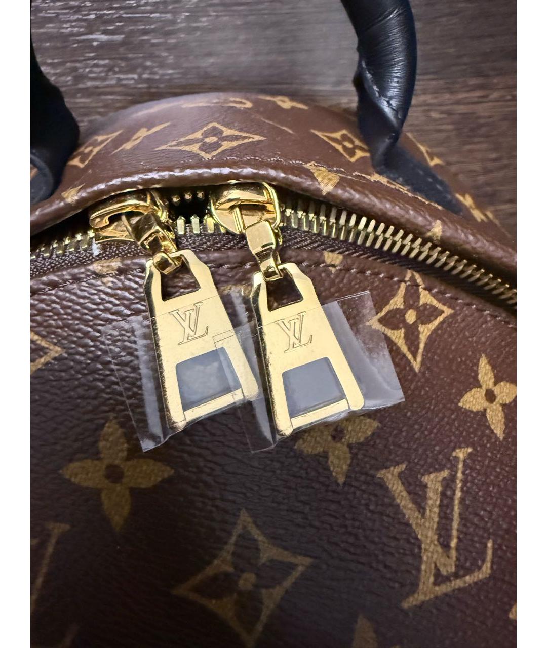 LOUIS VUITTON Коричневый рюкзак из искусственной кожи, фото 8