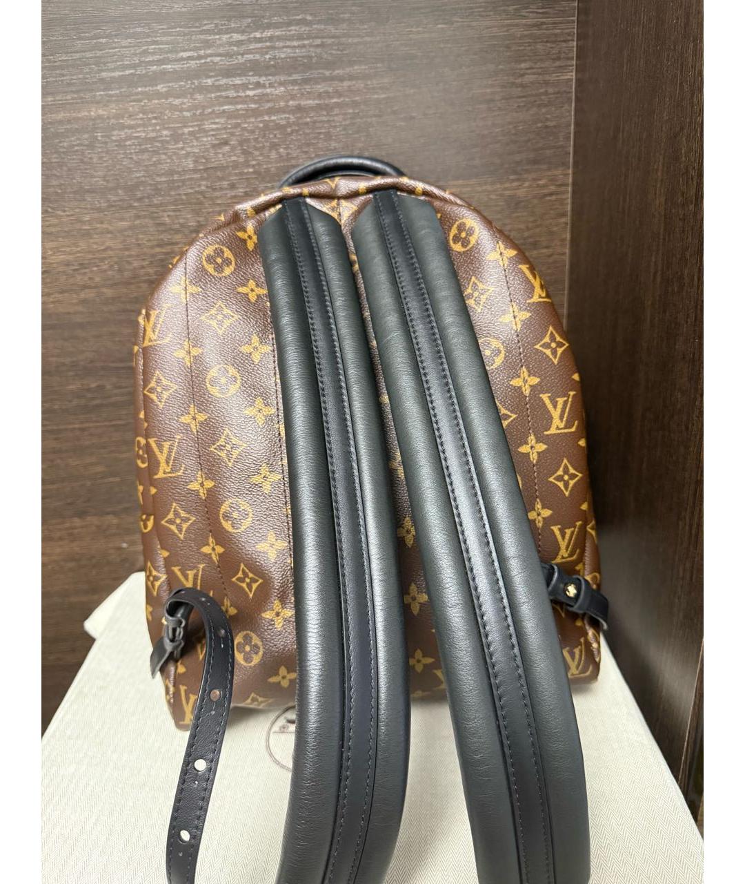 LOUIS VUITTON Коричневый рюкзак из искусственной кожи, фото 3