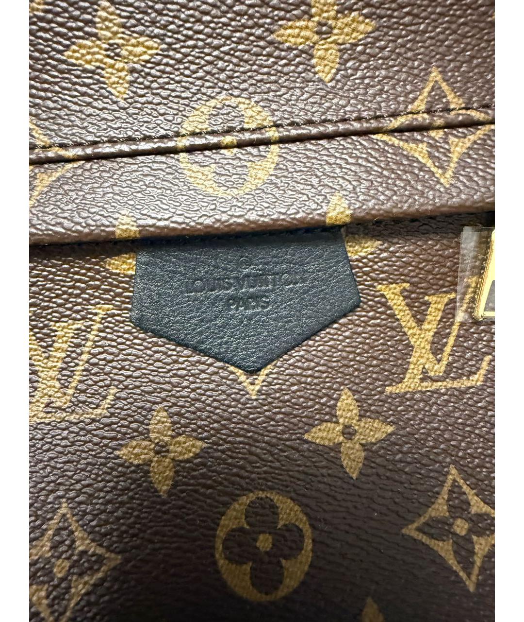LOUIS VUITTON Коричневый рюкзак из искусственной кожи, фото 7