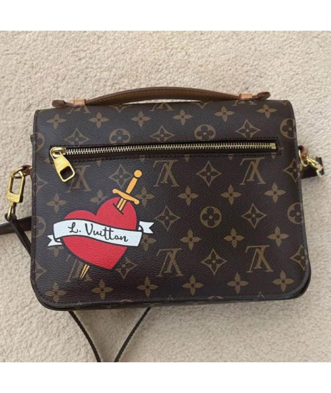 LOUIS VUITTON Коричневая сумка через плечо, фото 3