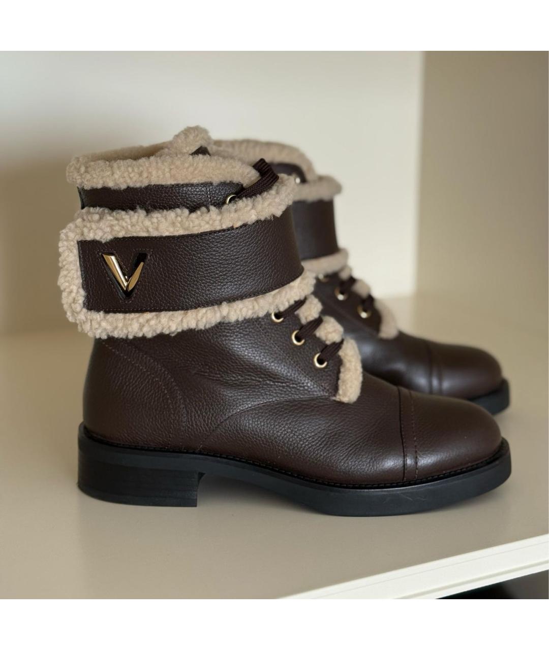 LOUIS VUITTON Коричневые ботинки, фото 9