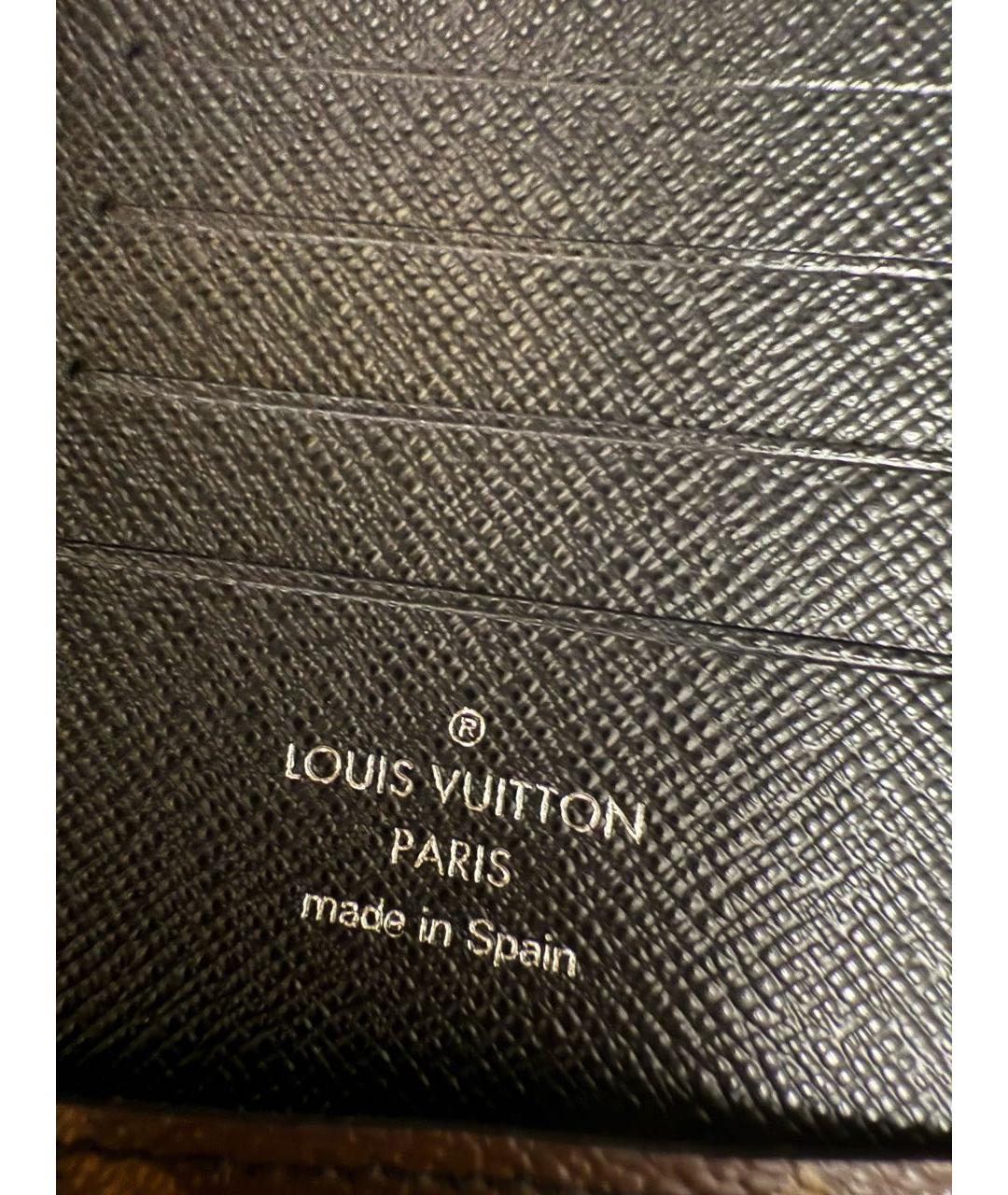 LOUIS VUITTON Коричневый кошелек, фото 3