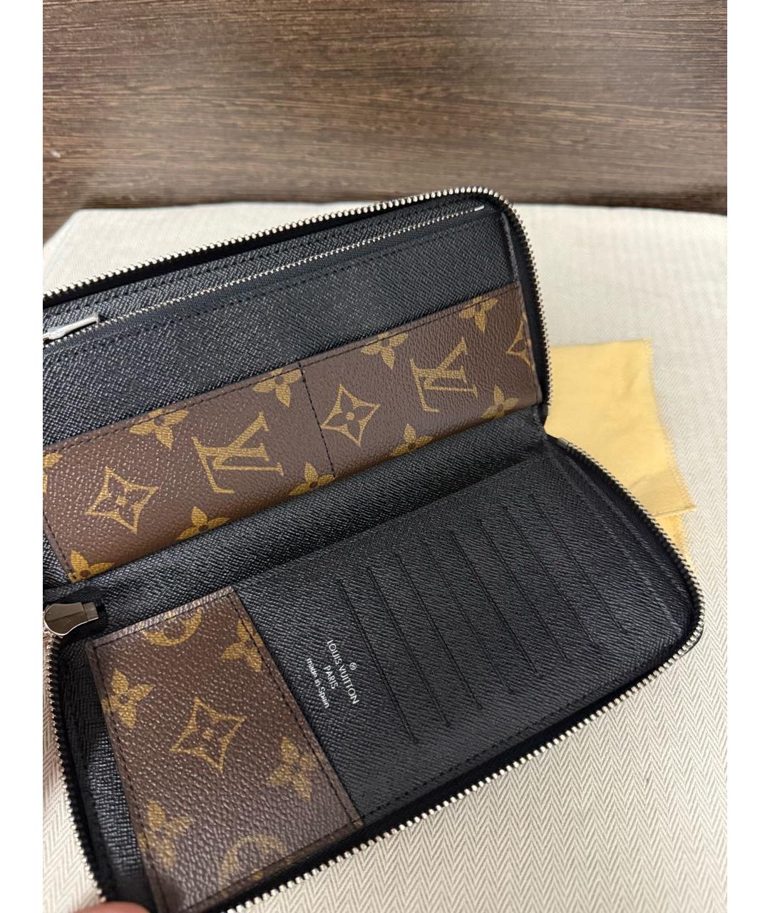 LOUIS VUITTON Коричневый кошелек, фото 4