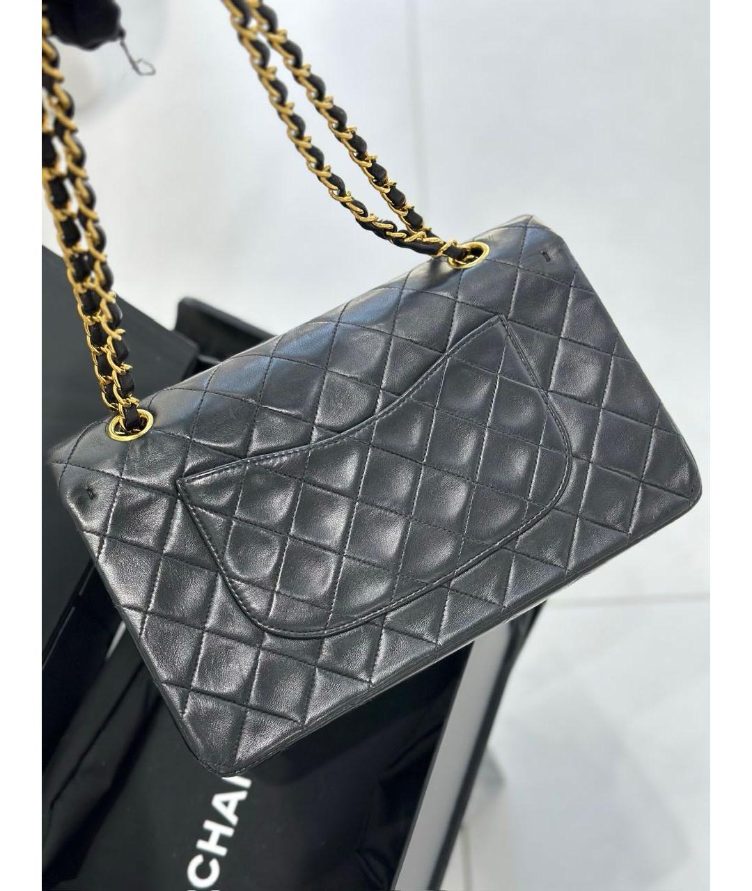 CHANEL Черная кожаная сумка через плечо, фото 3