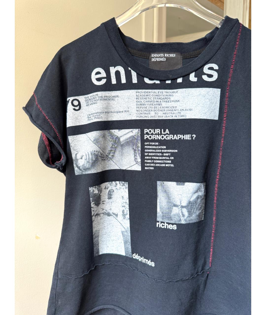 Enfants Riches Déprimés Черная хлопковая футболка, фото 3
