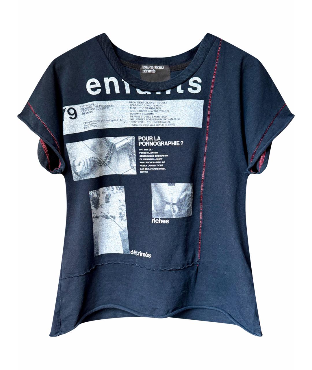 Enfants Riches Déprimés Черная хлопковая футболка, фото 1