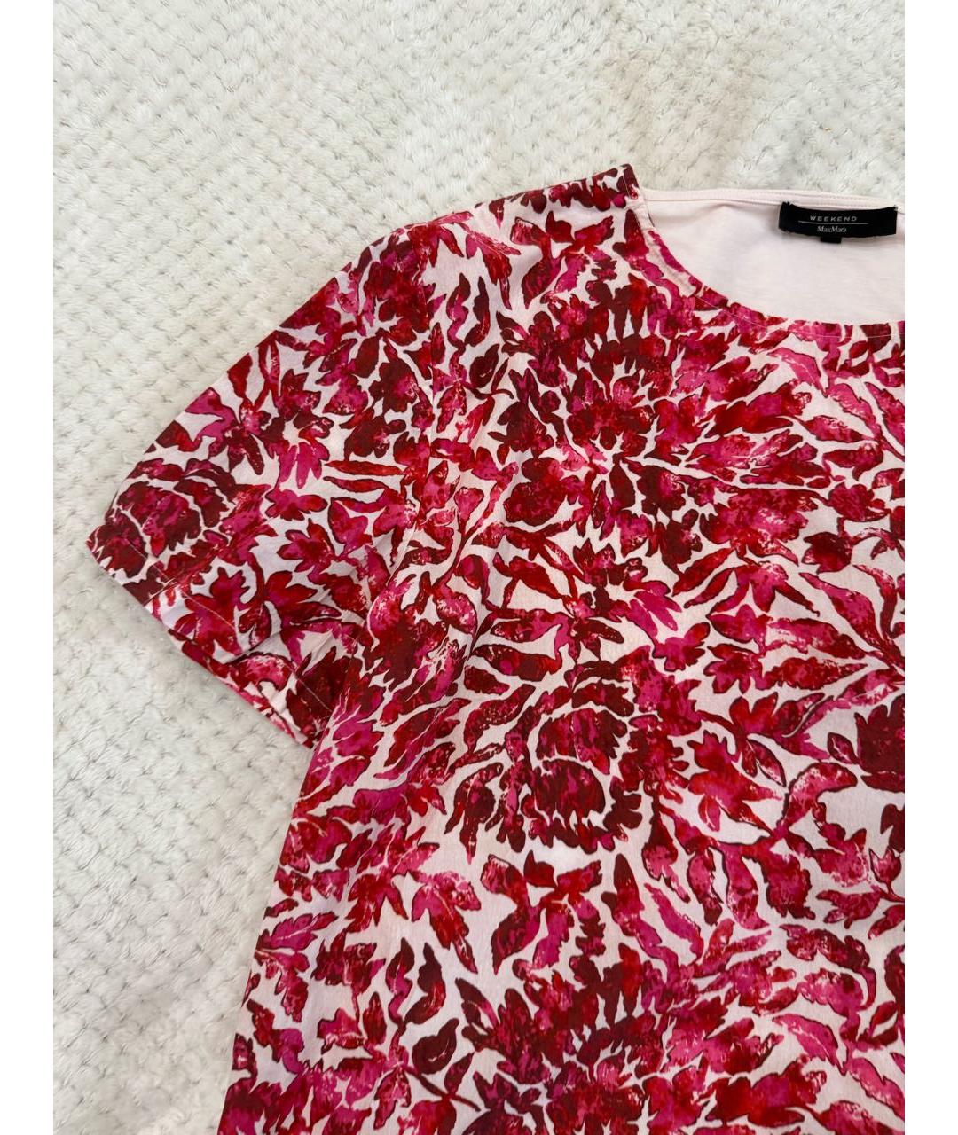 WEEKEND MAX MARA Мульти хлопковая футболка, фото 4