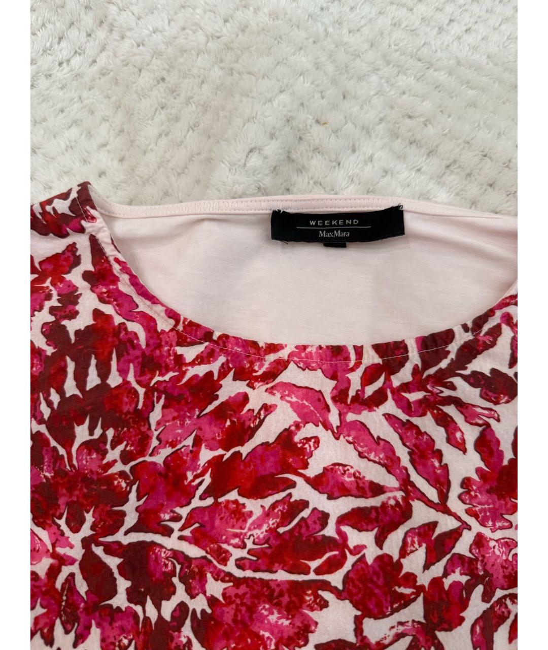 WEEKEND MAX MARA Мульти хлопковая футболка, фото 6