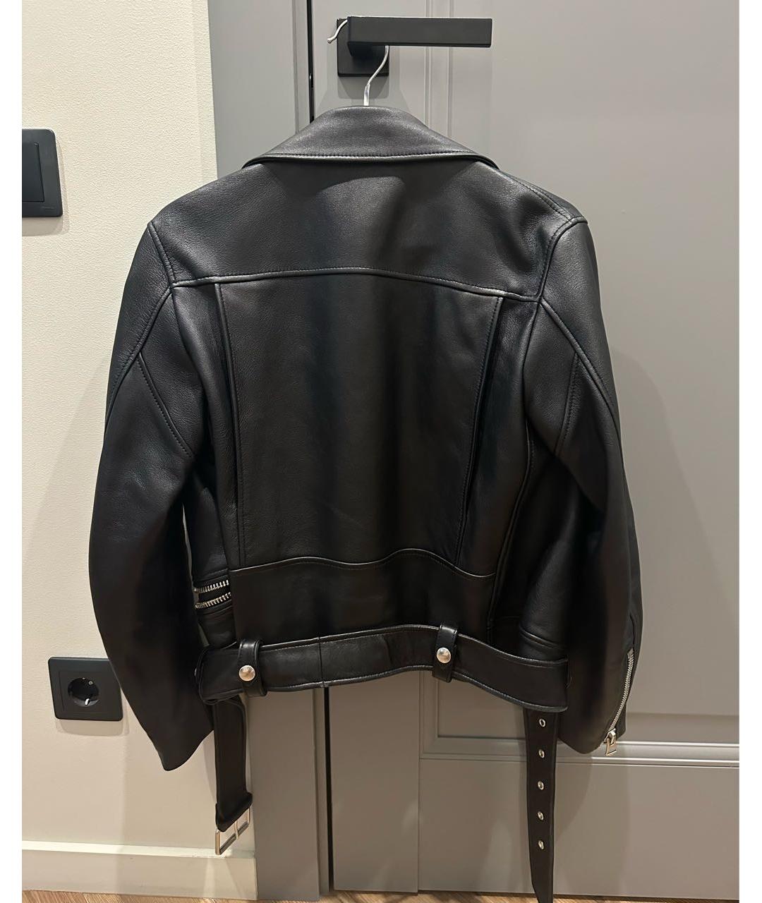 ACNE STUDIOS Черная кожаная куртка, фото 2