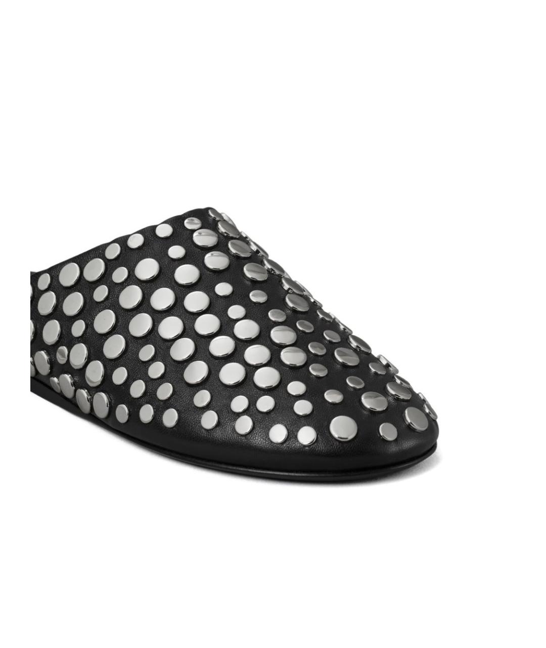TORY BURCH Черные кожаные мюли, фото 4
