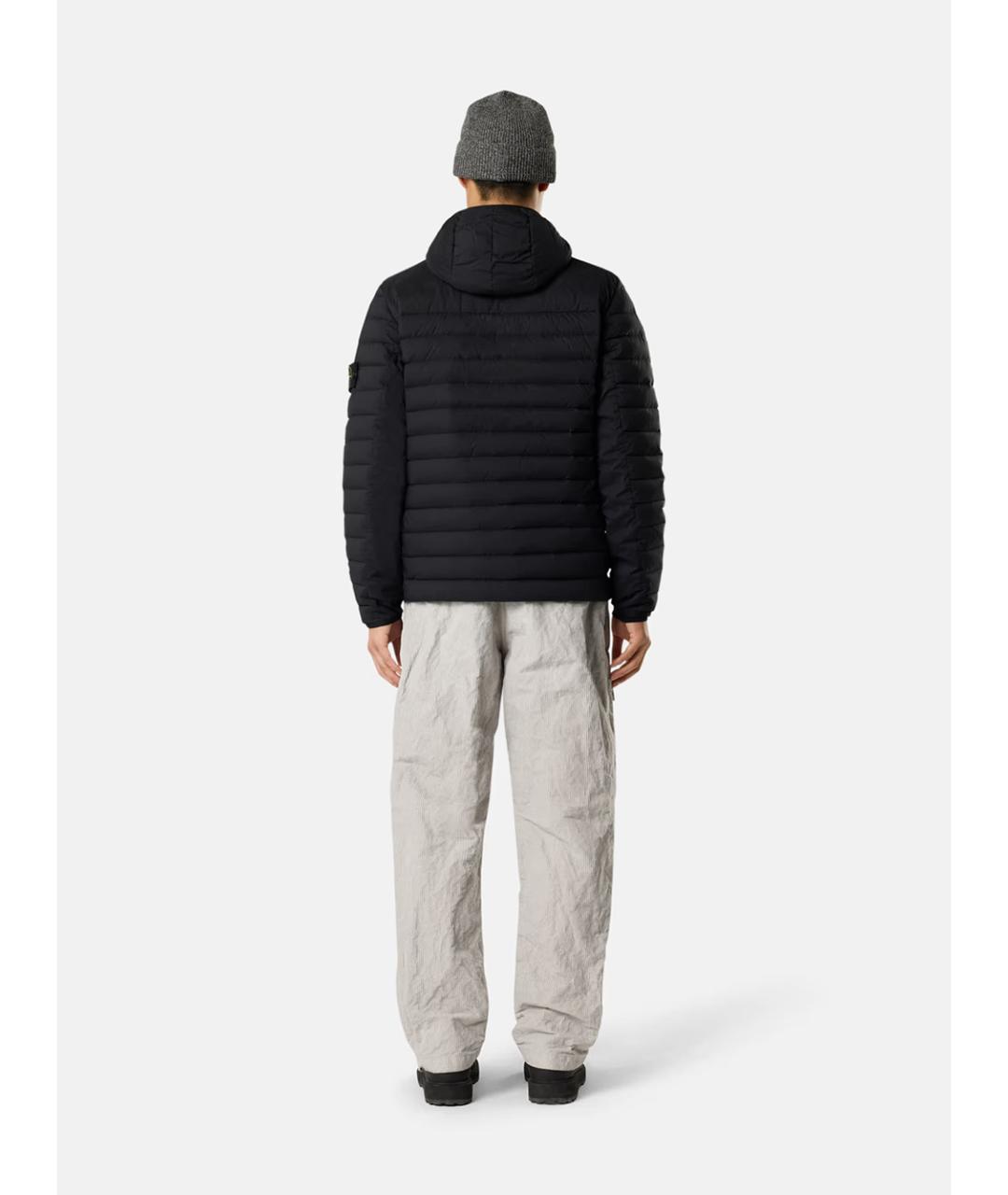 STONE ISLAND Черная синтетическая куртка, фото 7