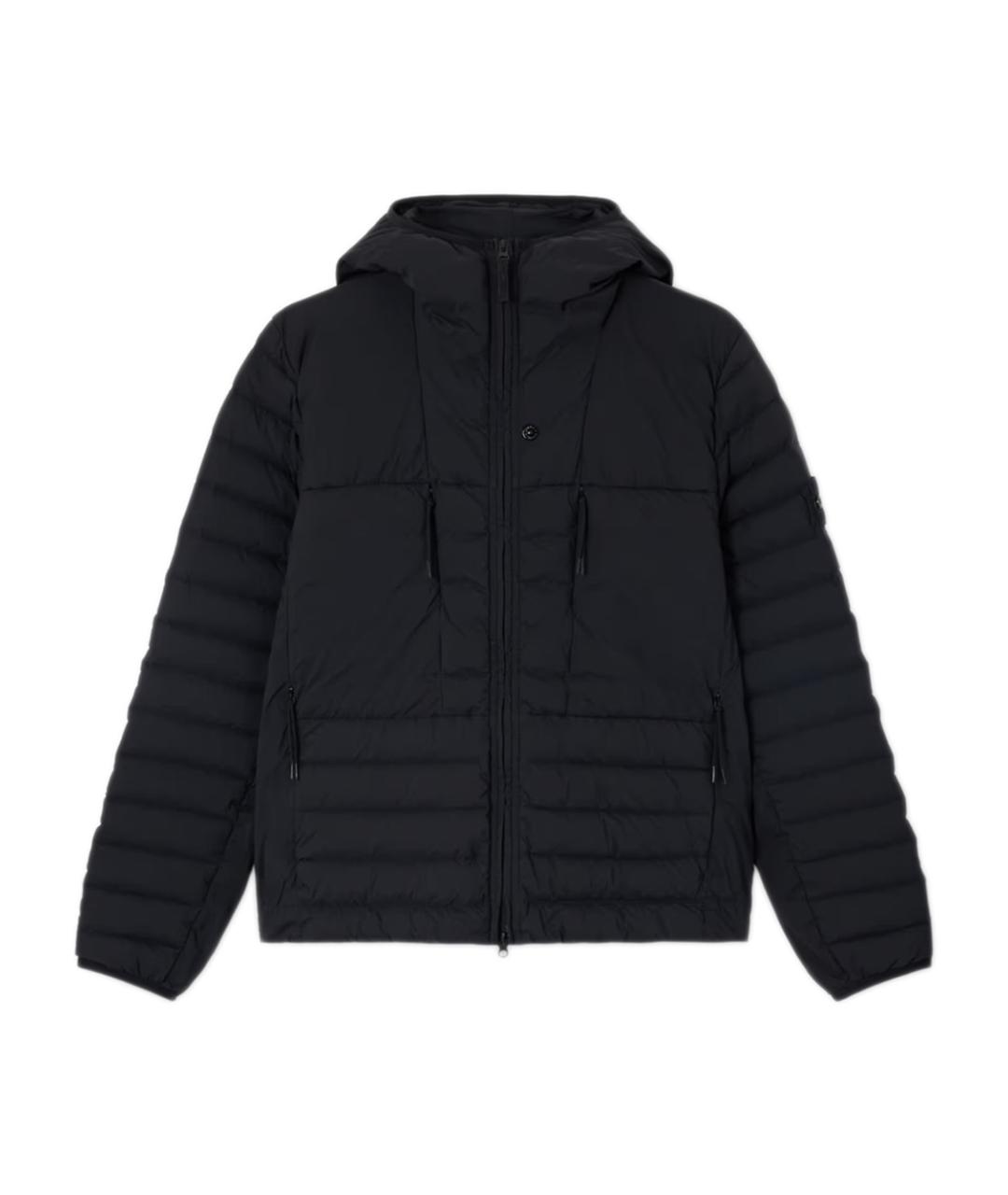 STONE ISLAND Черная синтетическая куртка, фото 1