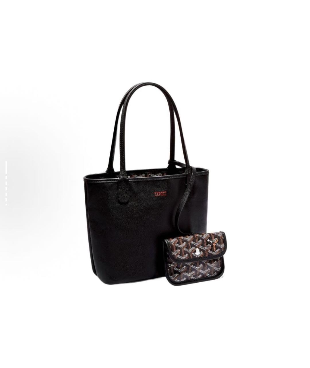 GOYARD Коричневая кожаная сумка тоут, фото 5