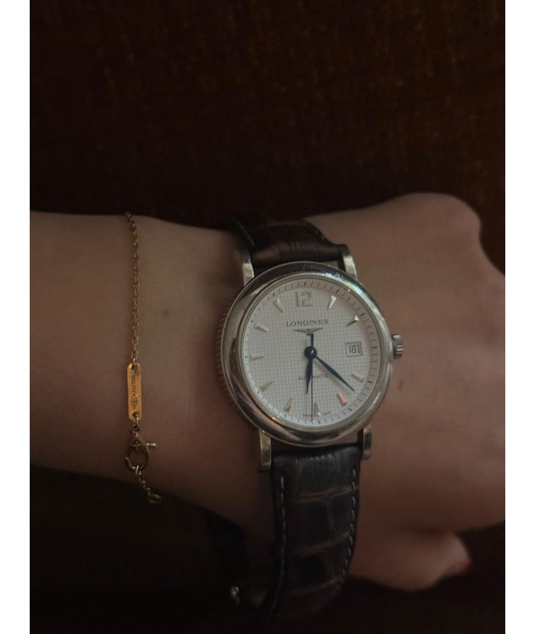 LONGINES Коричневые кожаные часы, фото 5