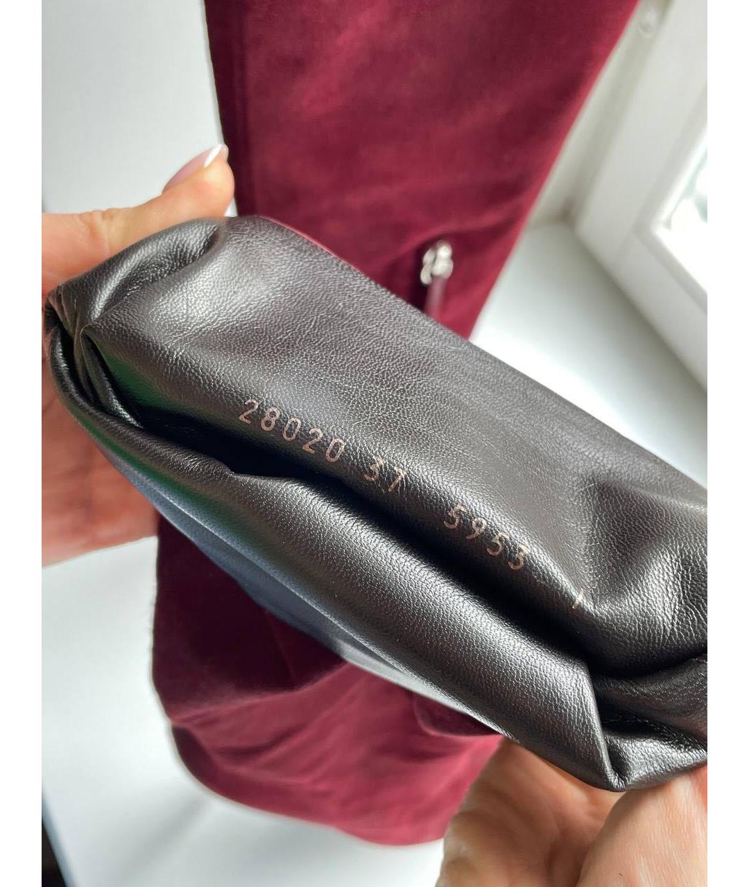 GIUSEPPE ZANOTTI DESIGN Бордовые замшевые сапоги, фото 6