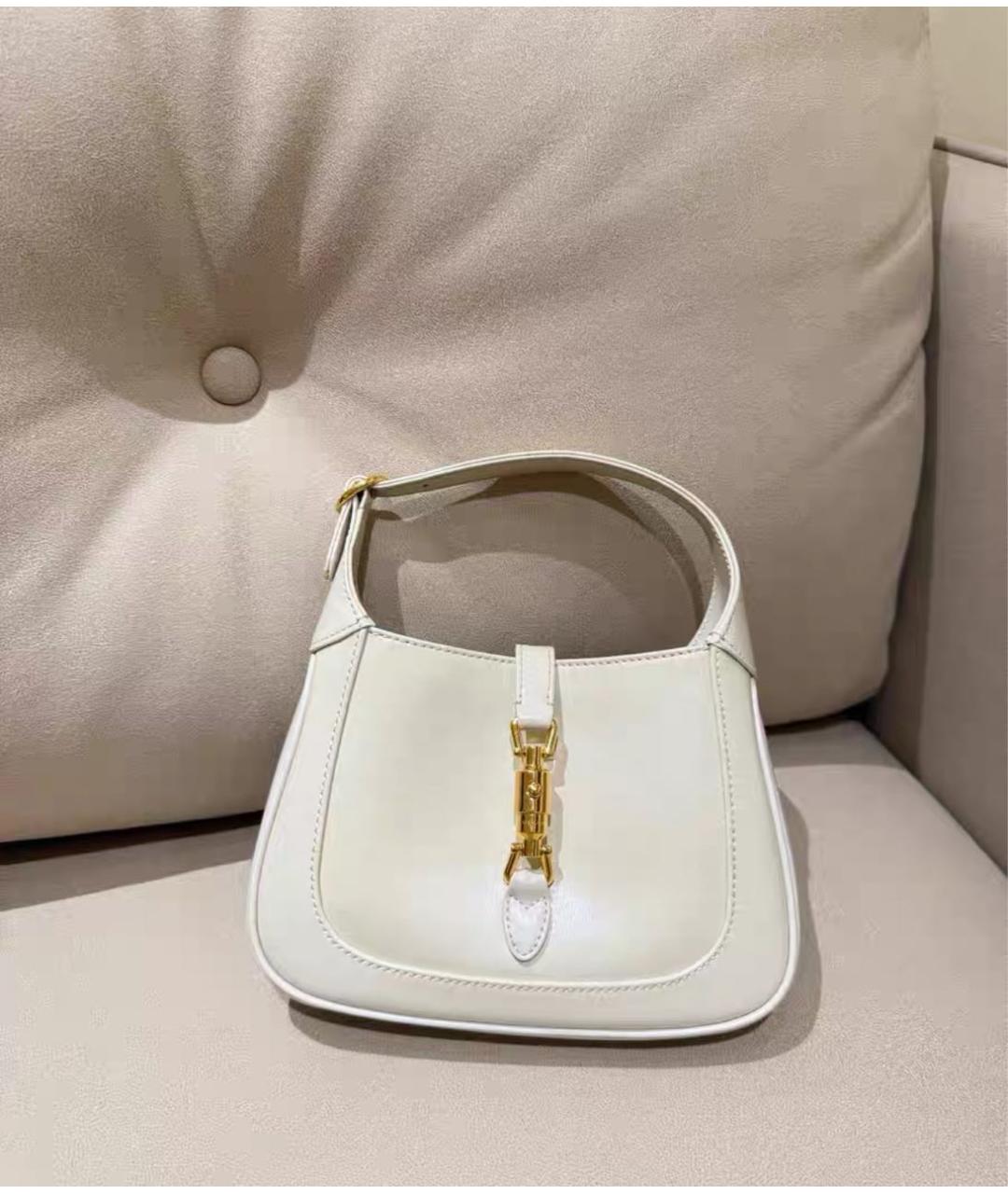 GUCCI Белая кожаная сумка через плечо, фото 2