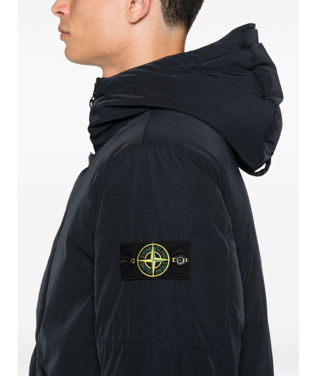 STONE ISLAND Синяя полиамидовая парка, фото 5