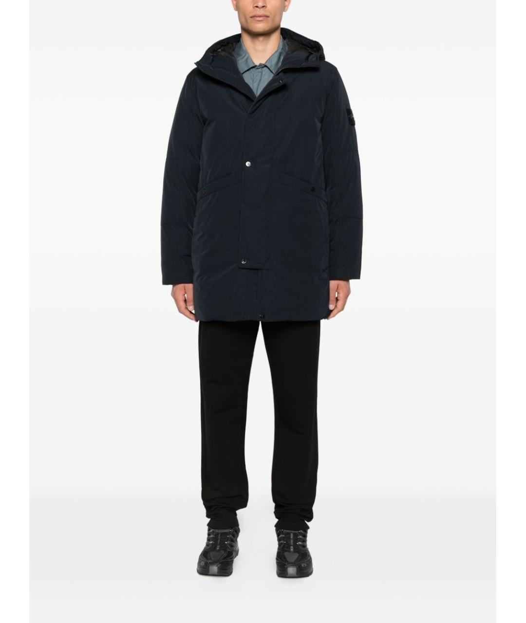 STONE ISLAND Синяя полиамидовая парка, фото 2
