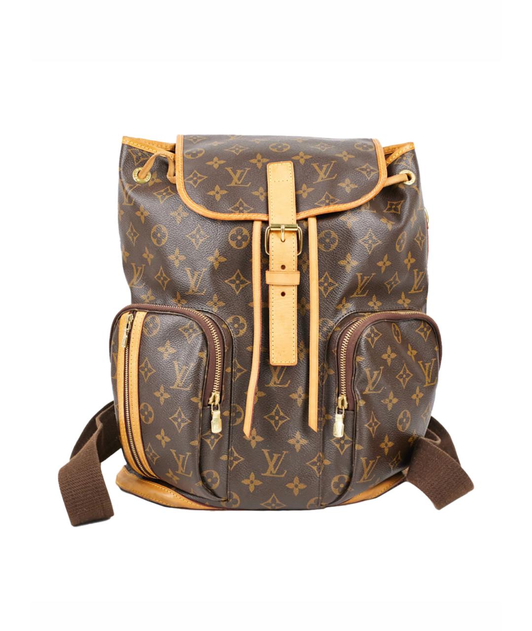 LOUIS VUITTON Коричневый кожаный рюкзак, фото 1