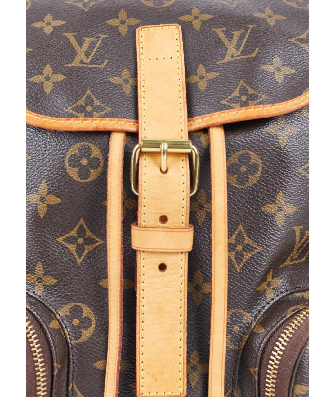 LOUIS VUITTON Коричневый кожаный рюкзак, фото 6