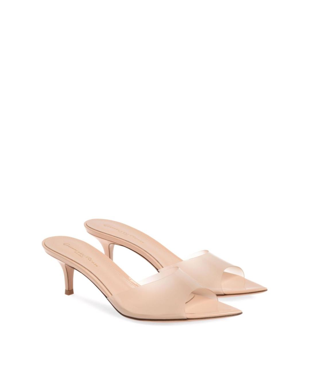 GIANVITO ROSSI Бежевые босоножки, фото 2