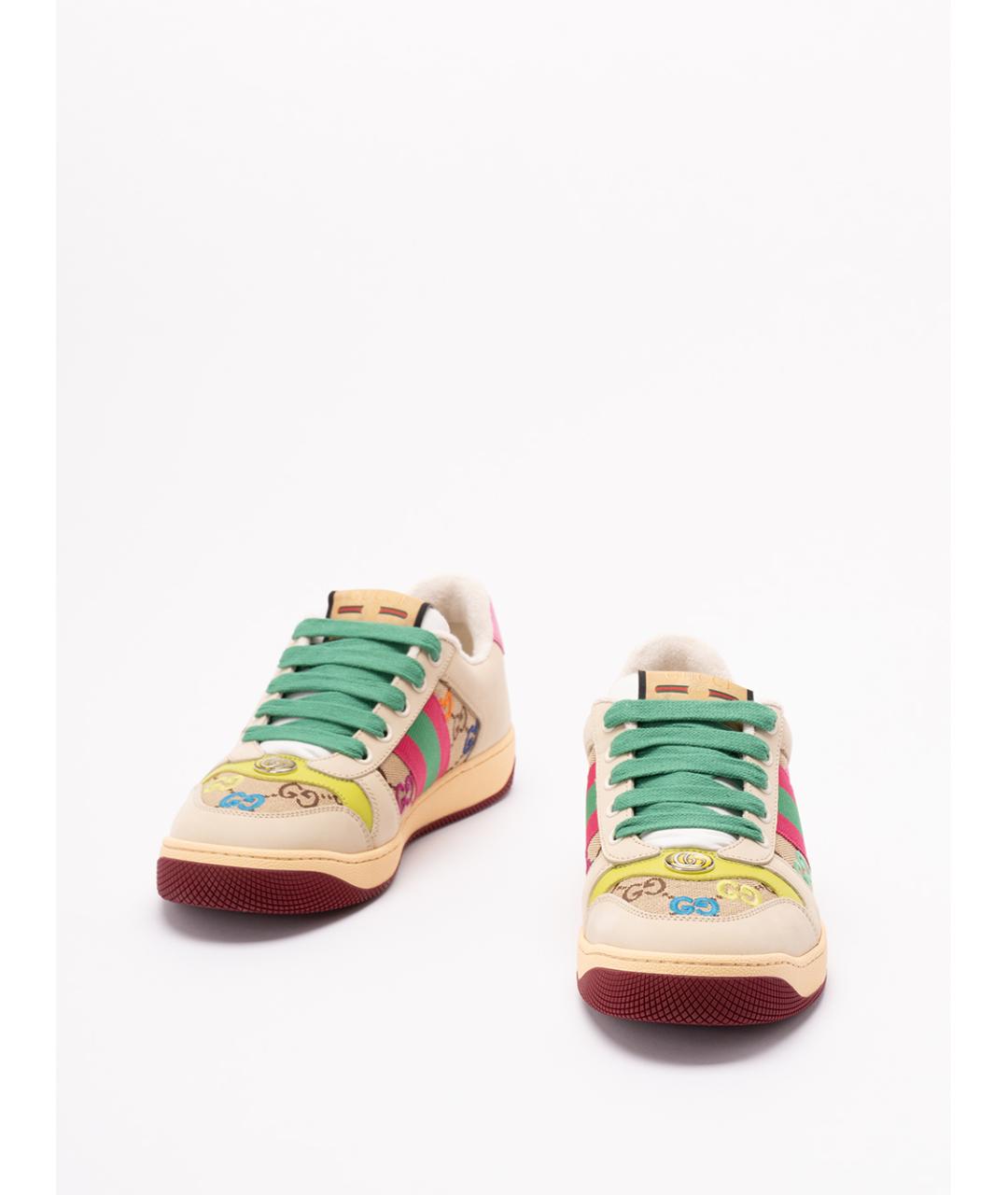 GUCCI Мульти текстильные кеды, фото 2