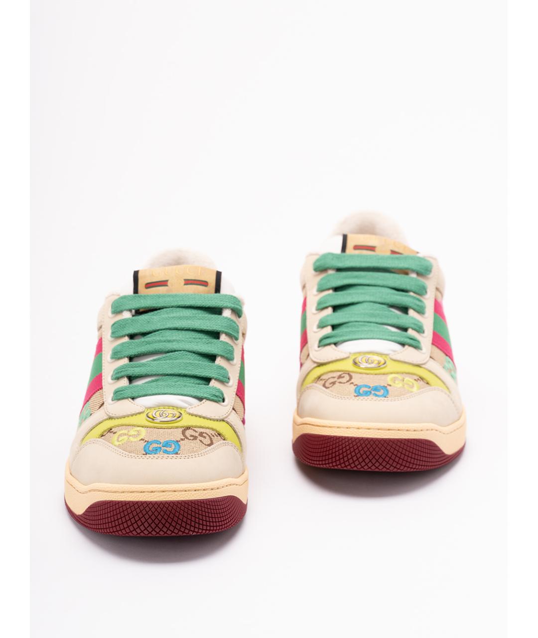 GUCCI Мульти текстильные кеды, фото 5