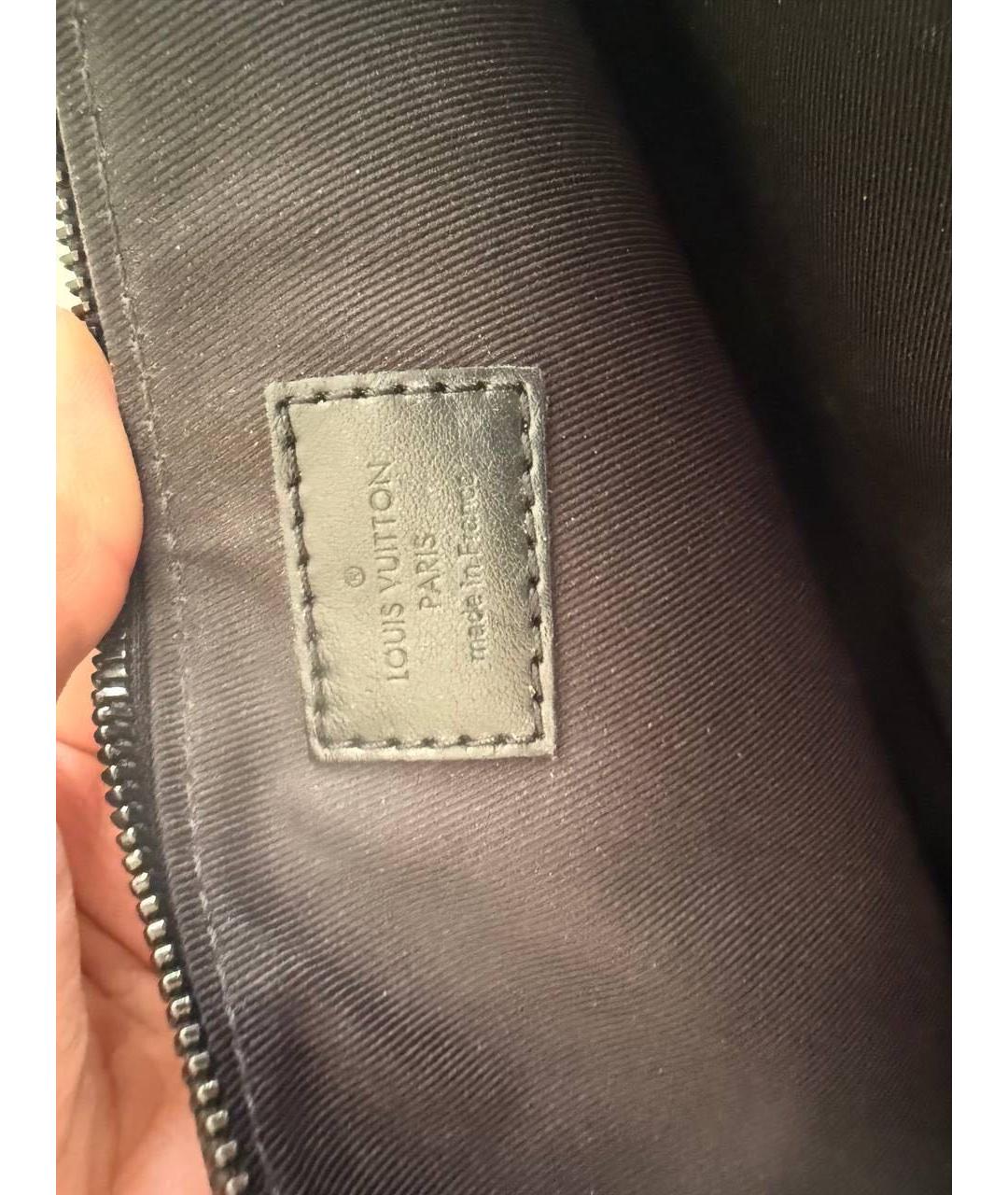 LOUIS VUITTON Коричневая кожаная поясная сумка, фото 4