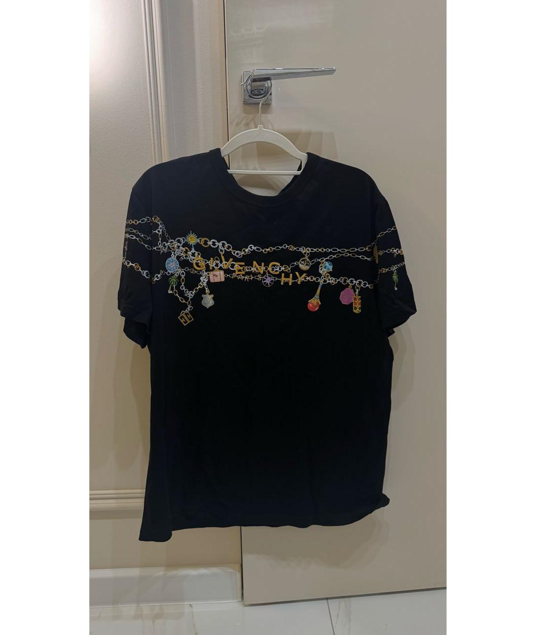 GIVENCHY Черная хлопковая футболка, фото 5