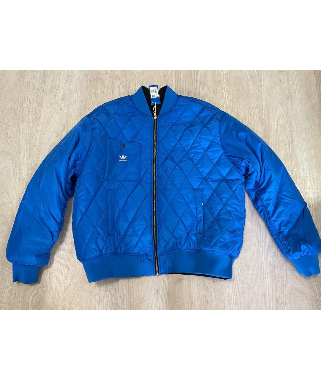 ADIDAS Черная полиэстеровая куртка, фото 6