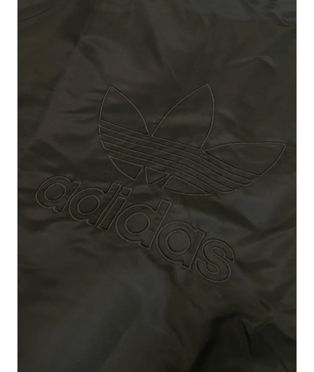 ADIDAS Черная полиэстеровая куртка, фото 8
