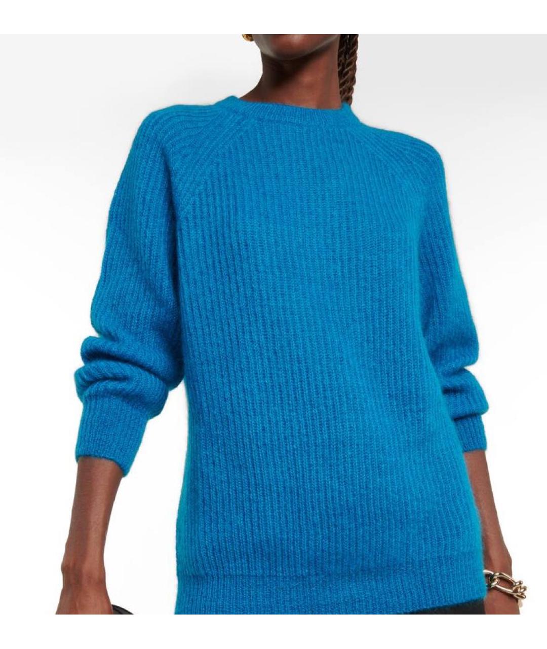 MAX MARA Бирюзовый шерстяной джемпер / свитер, фото 7