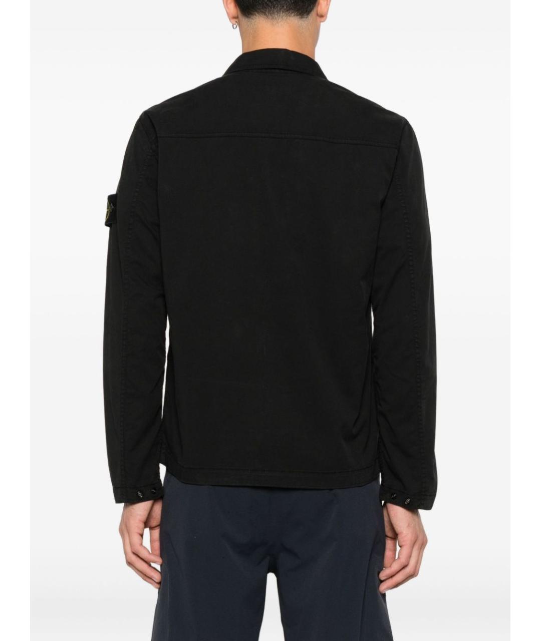 STONE ISLAND Черная куртка, фото 4