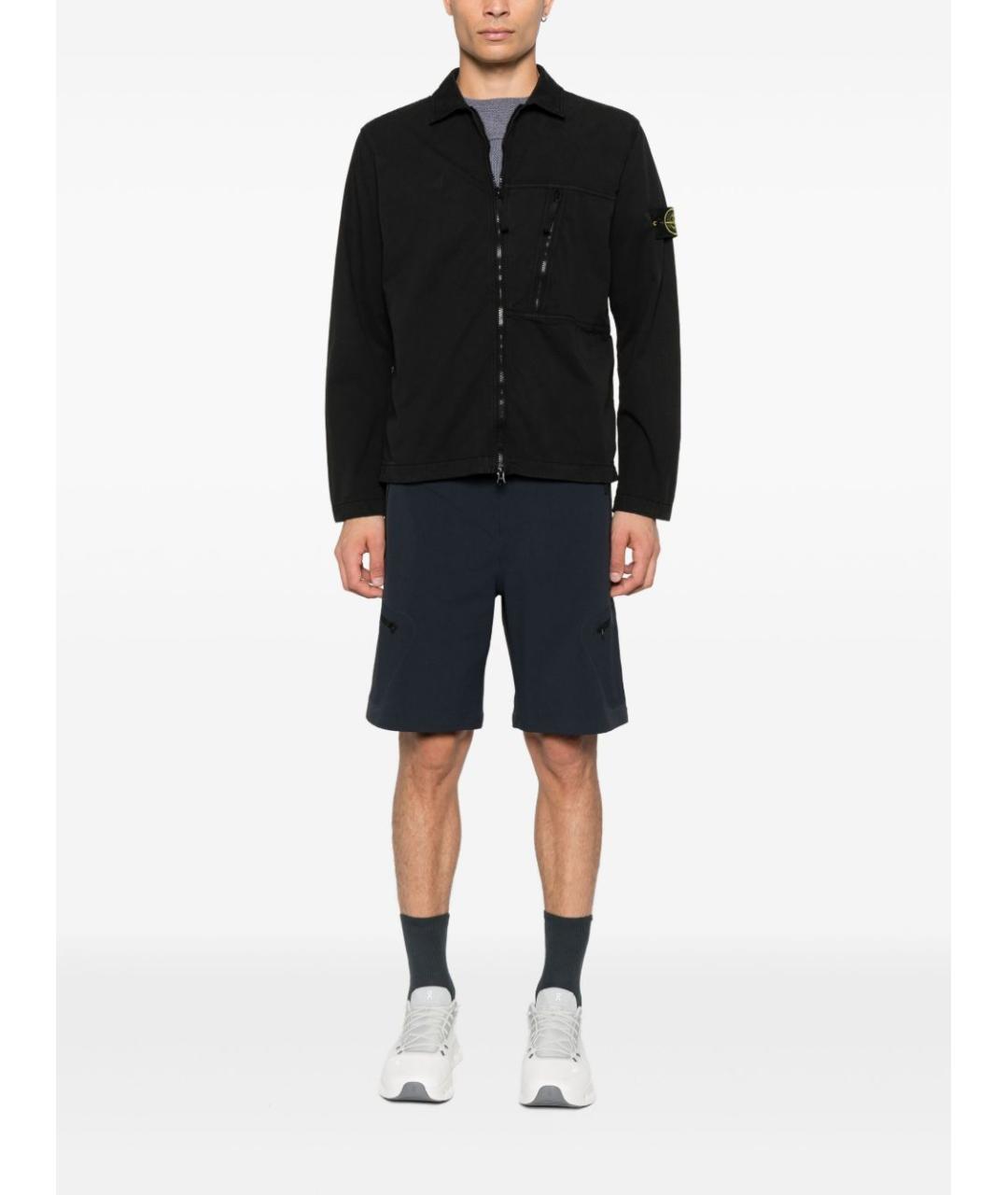 STONE ISLAND Черная куртка, фото 2