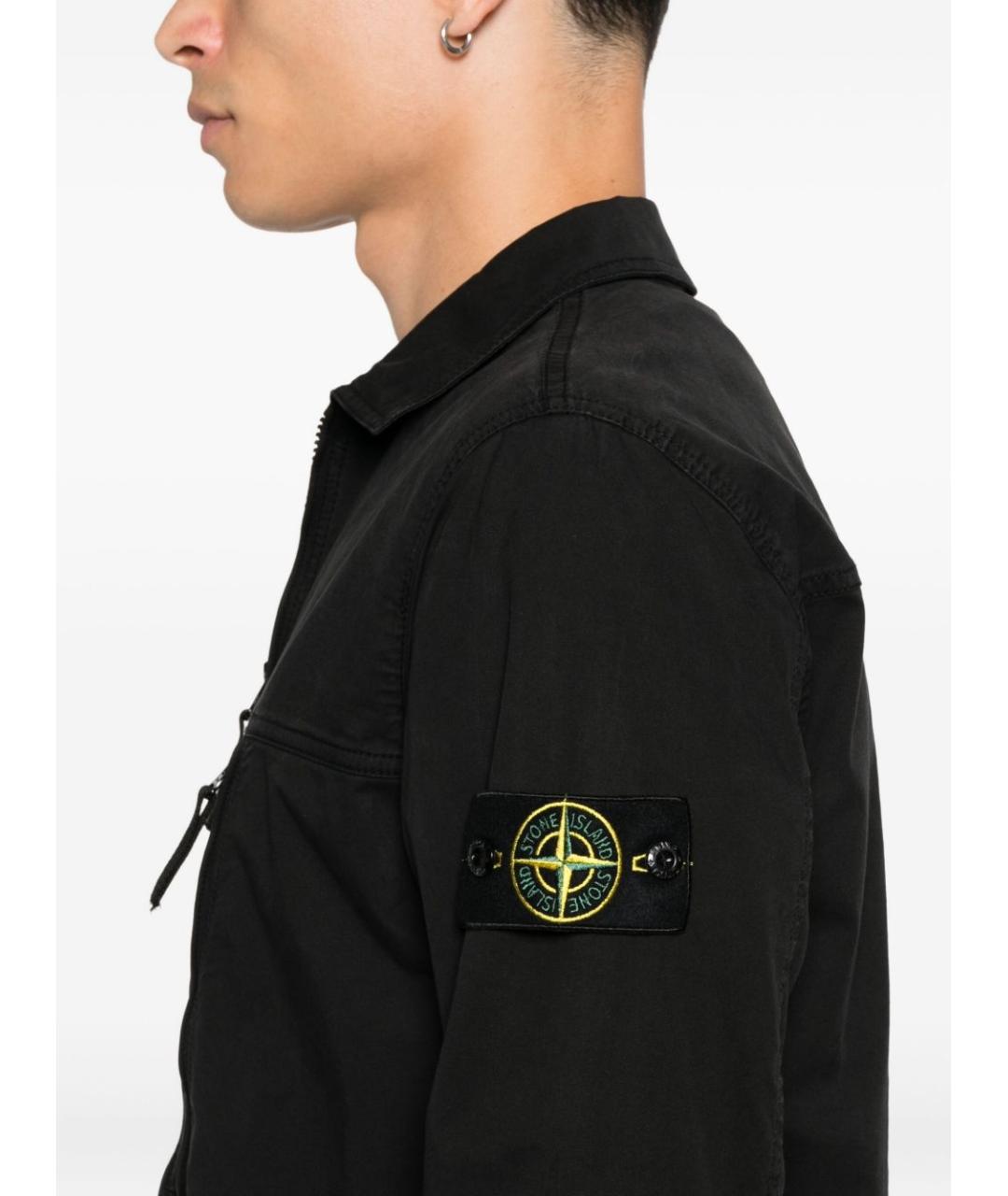 STONE ISLAND Черная куртка, фото 5