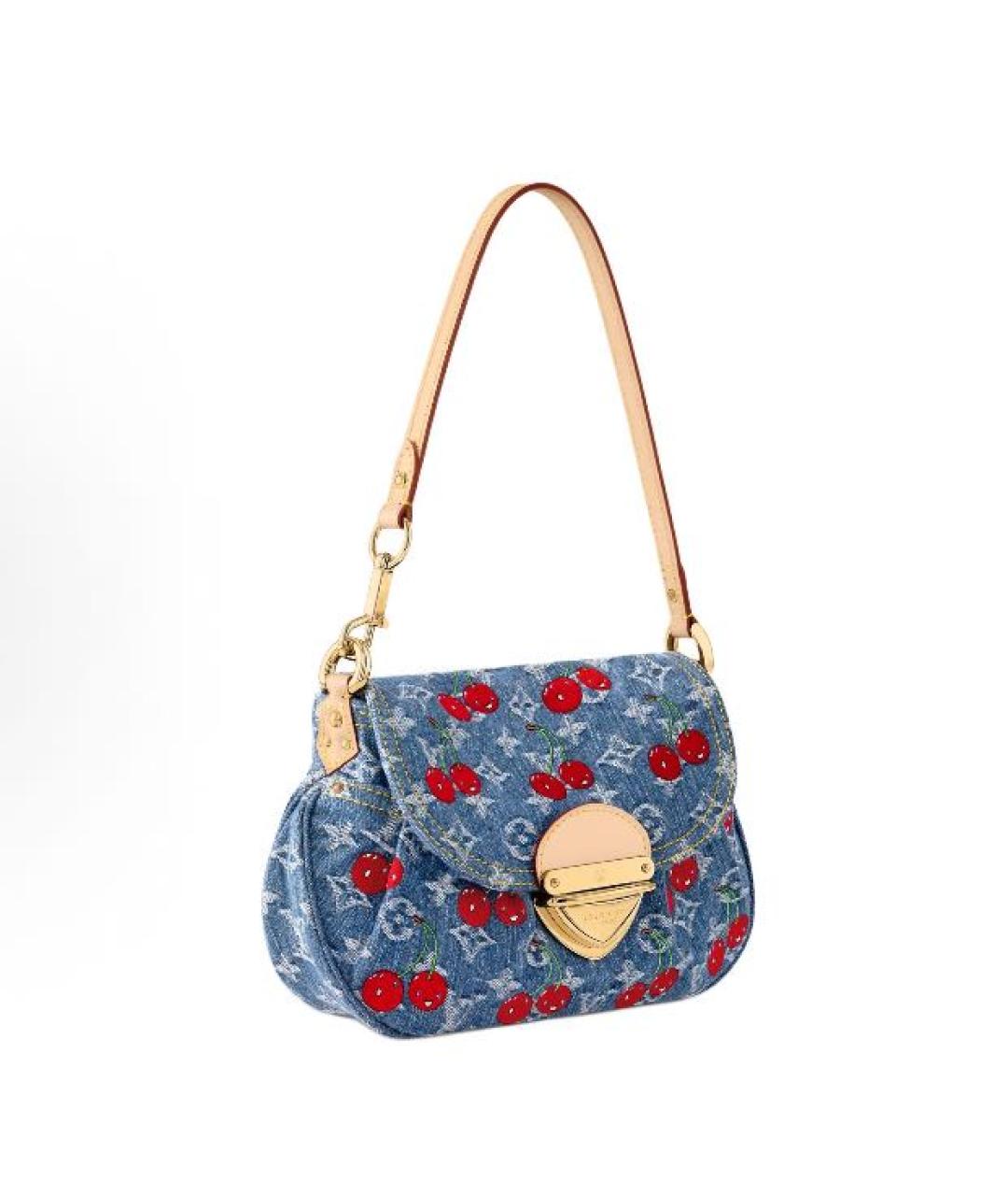 LOUIS VUITTON Синяя деним сумка через плечо, фото 2