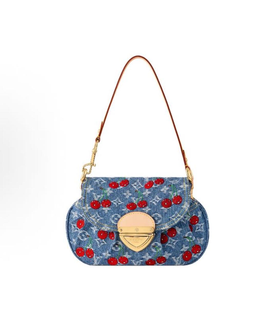 LOUIS VUITTON Синяя деним сумка через плечо, фото 6